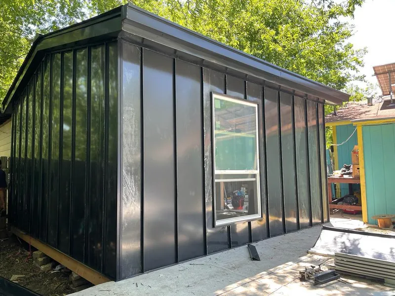 Black standing seam metal wall panels for Roof Inspection in Norwalk